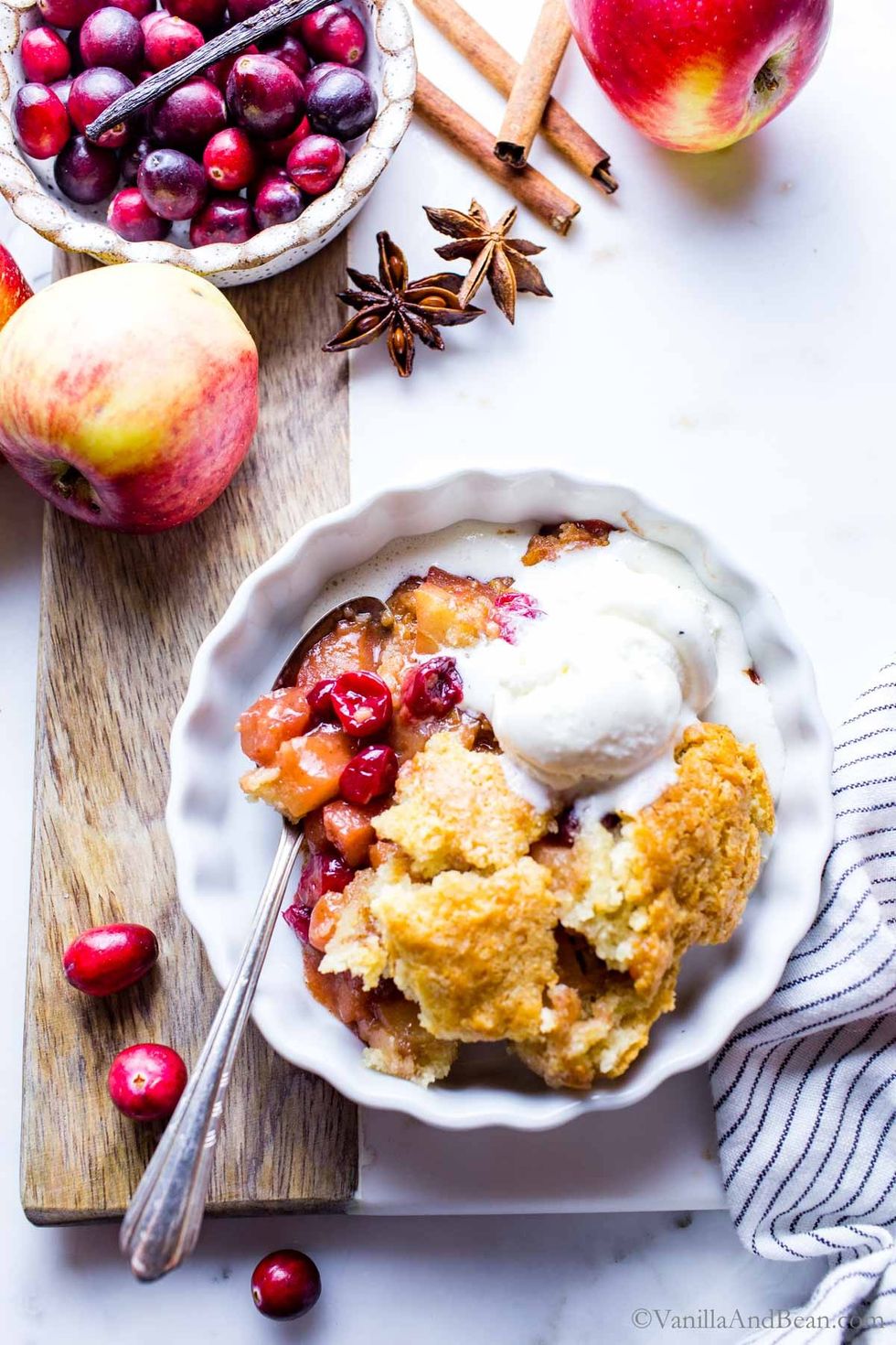Apple Cranberry Cobbler