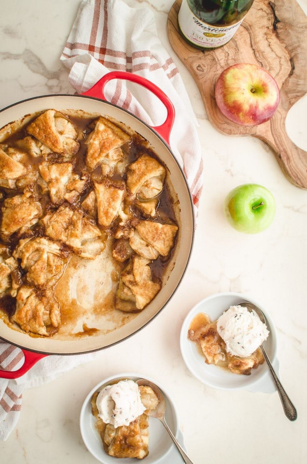 Apple Dumplings With Sparkling Apple Cider Sauce