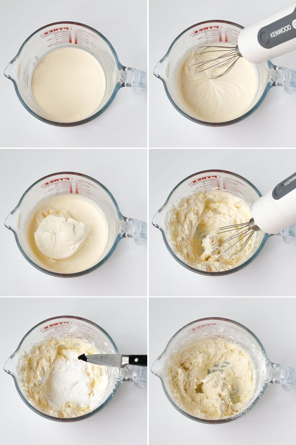 Apple fries with caramel swirled cheesecake dip step1 collage