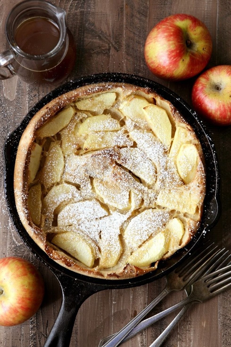 Apple Oven Pancake with Apple Cider Syr