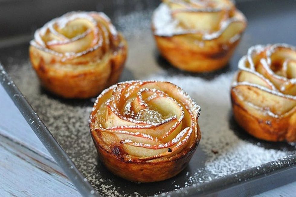Apple Rose Pastries Healthy Thanksgiving Recipes