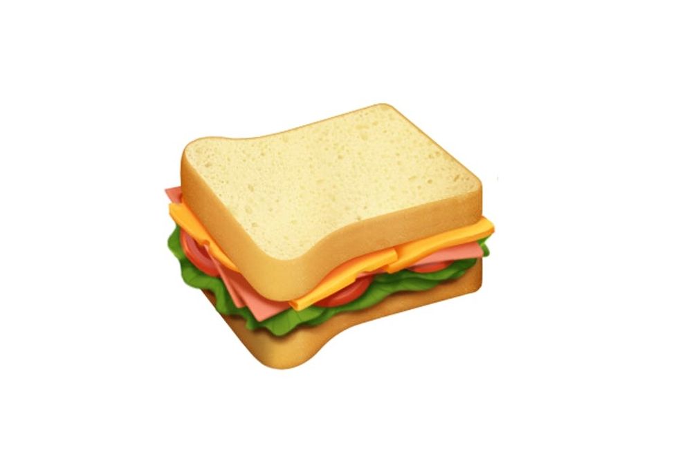 Apple sandwich emoji