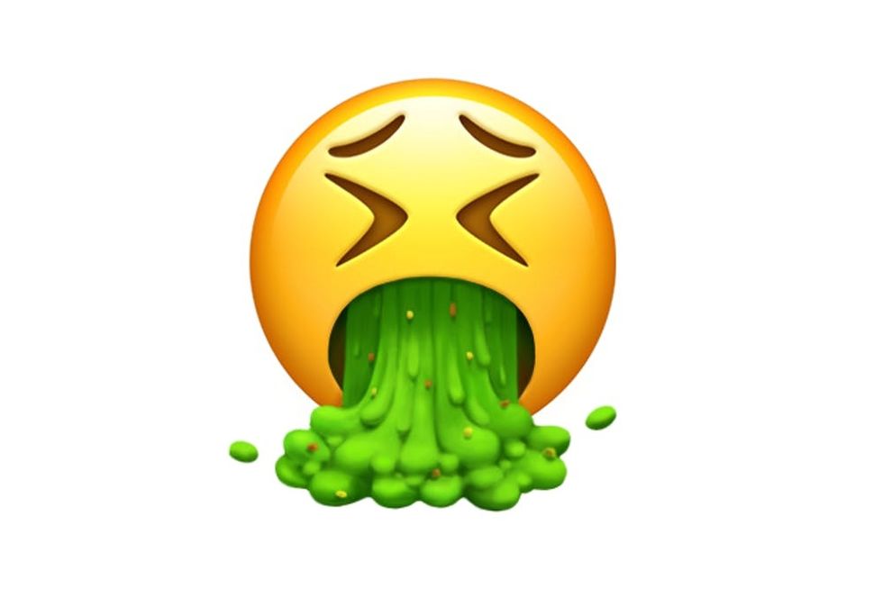 Apple vomit emoji
