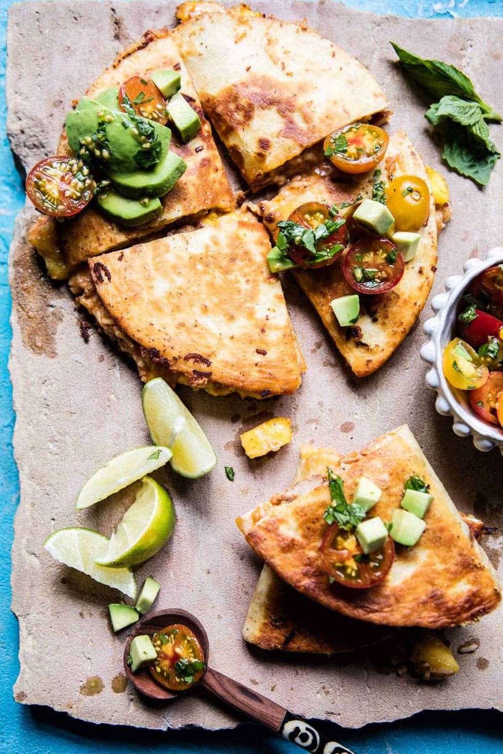 Applewood Smoked Mango Pork Quesadillas