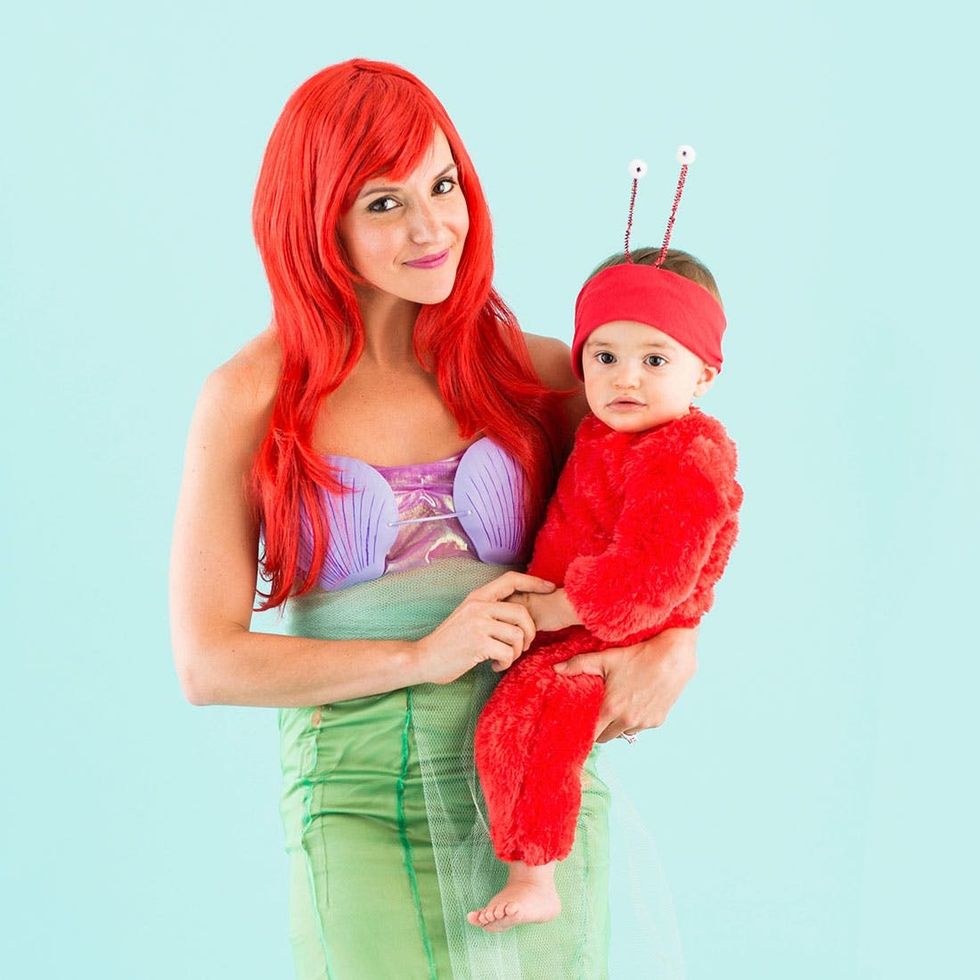 Ariel and Sebastian Disney Halloween Costumes