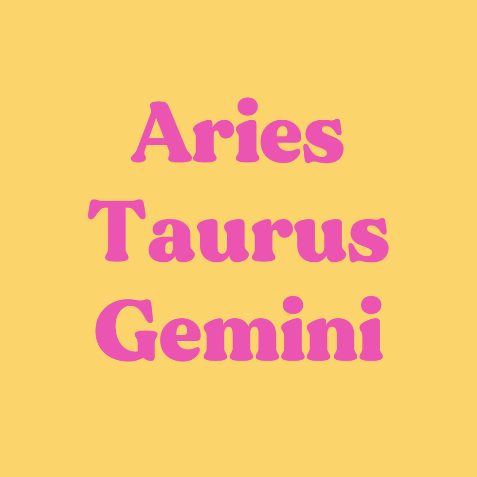 aries, taurus, gemini weekly horoscope