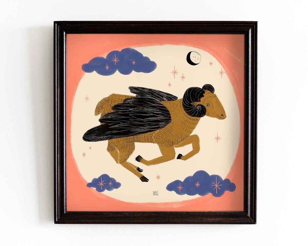 Aries Zodiac Art Print