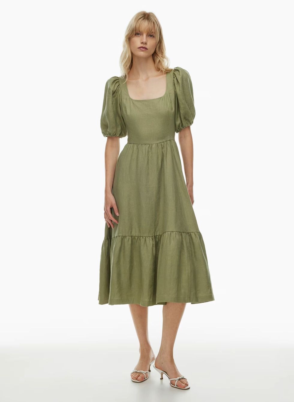 Aritzia Ascot Linen Dress