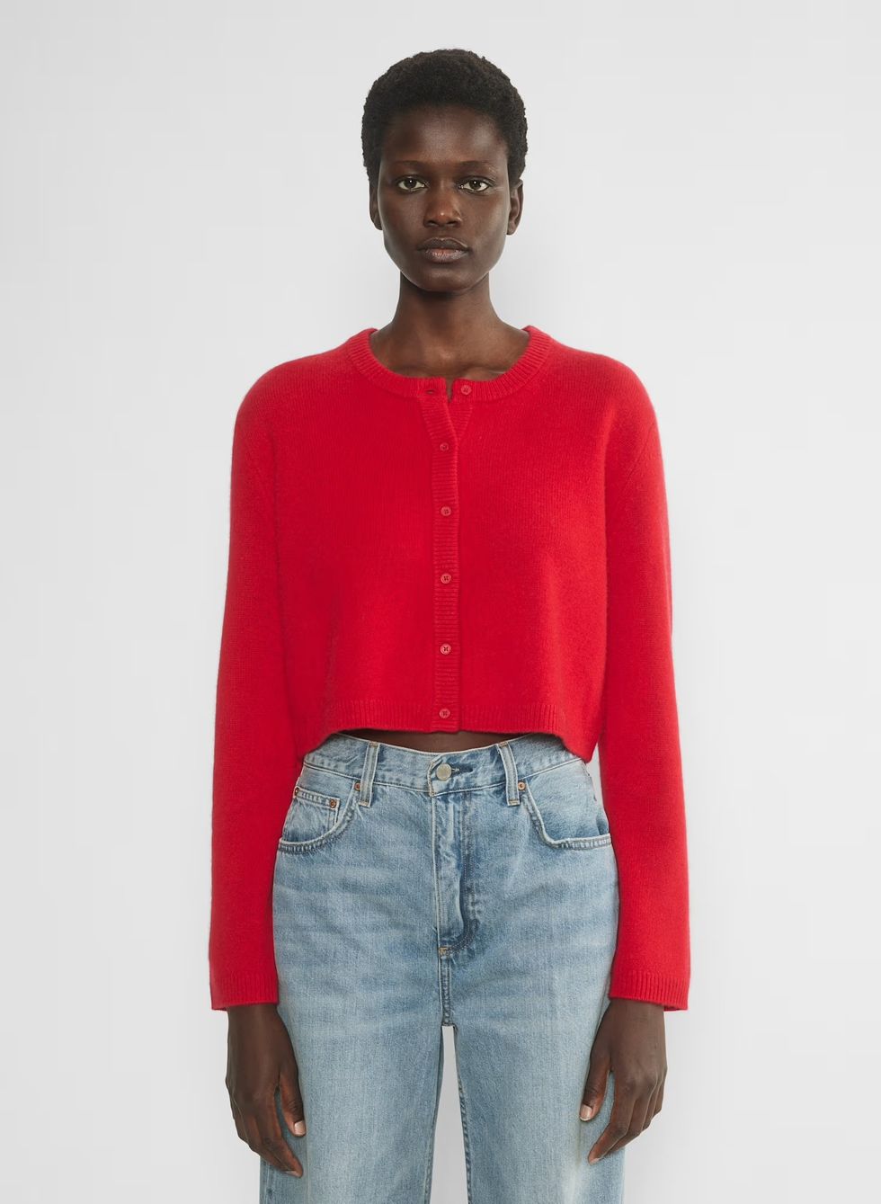 Aritzia Cashmere Relaxed Crew Cardigan