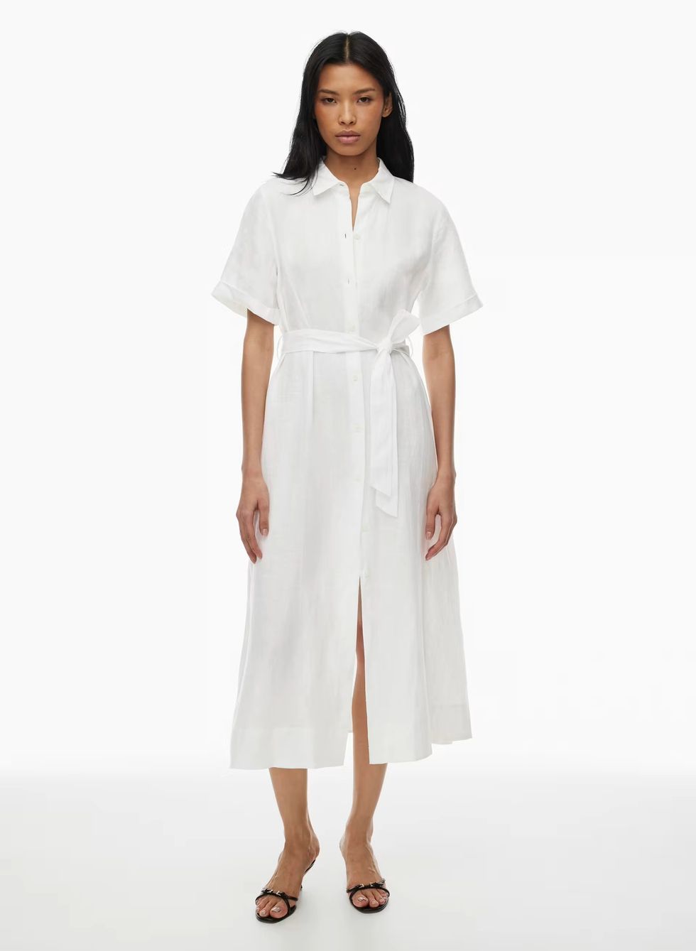 aritzia Eleta Linen Maxi Dress