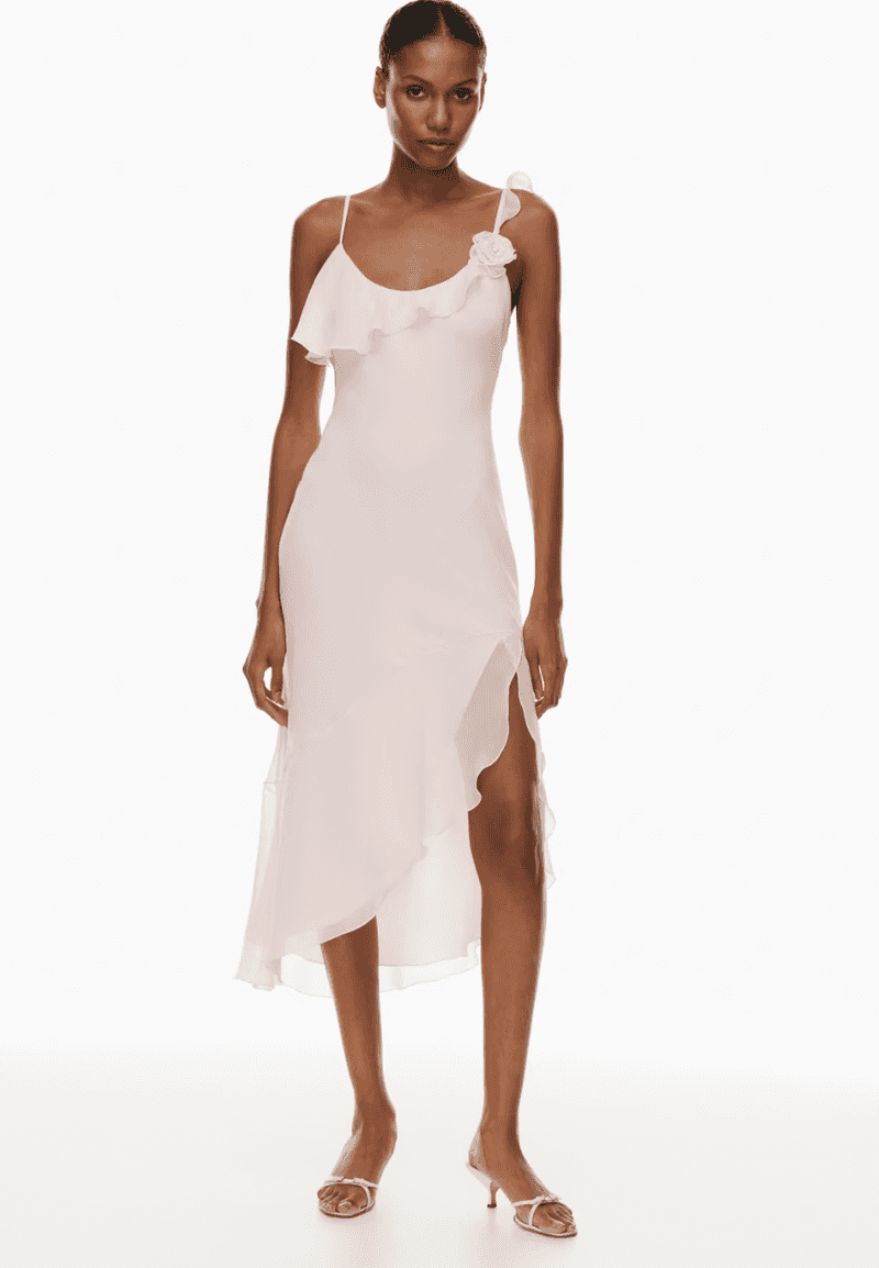 brunch and back dress lululemon review Sexy Asymmetrical Ruffle Party Dress – Spaghetti Strap Mini