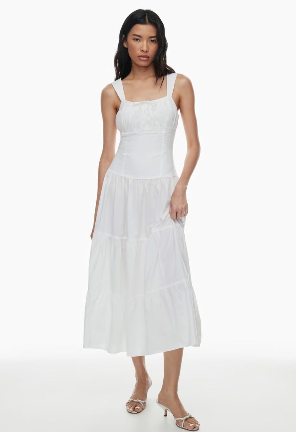 Aritzia Strudel Poplin Maxi Dress