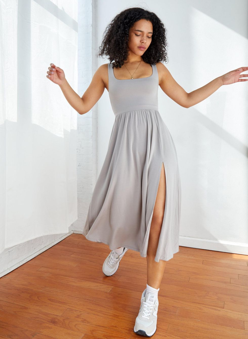 Aritzia Wilfred Slit Midi Dress