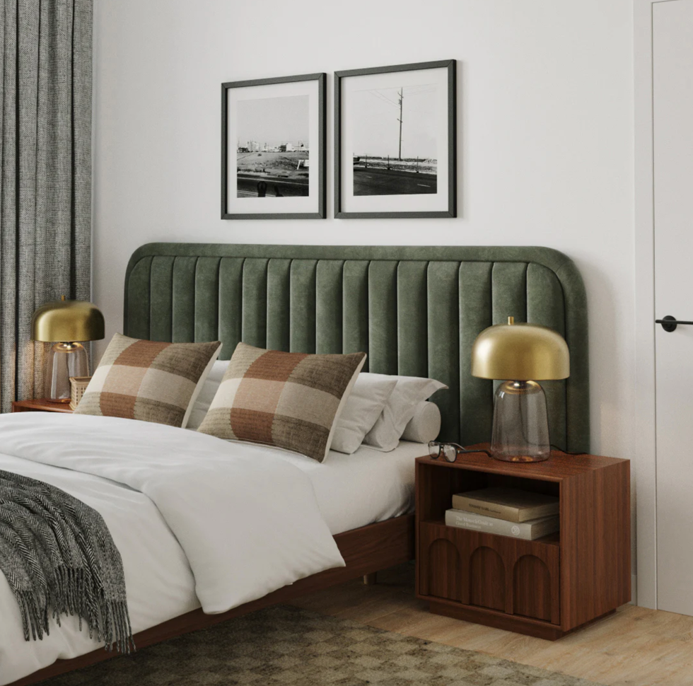 Article Rolph Queen Velvet Headboard