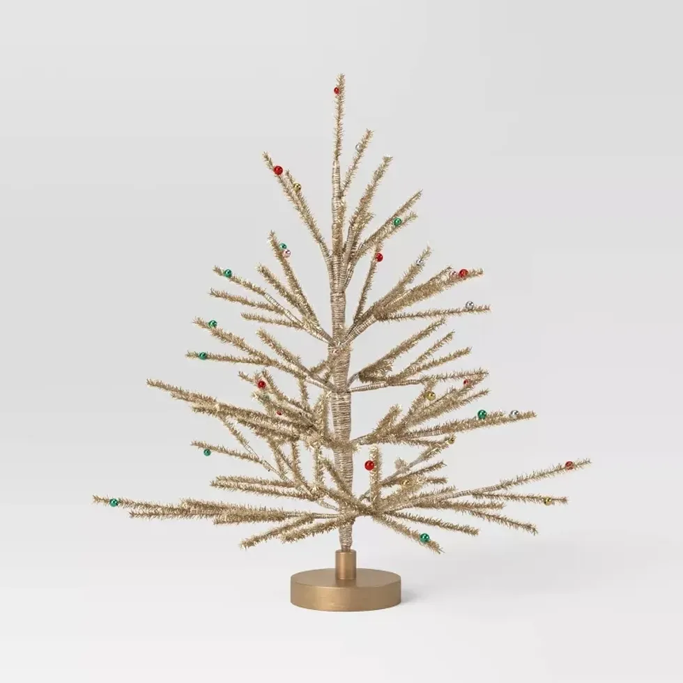 Artificial Tinsel Christmas Tree
