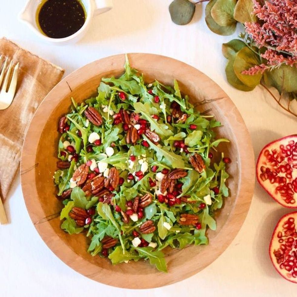 Arugula + Pomegranate Salad