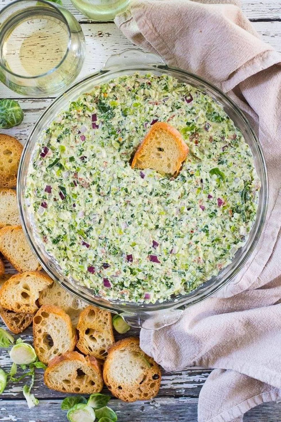 Asiago Brussels Sprouts & Kale Dip