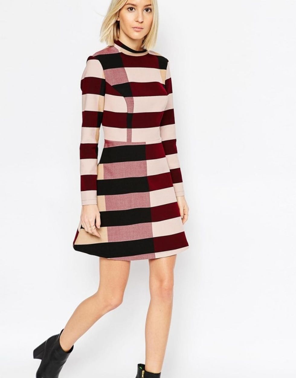 asos-white-striped-dress