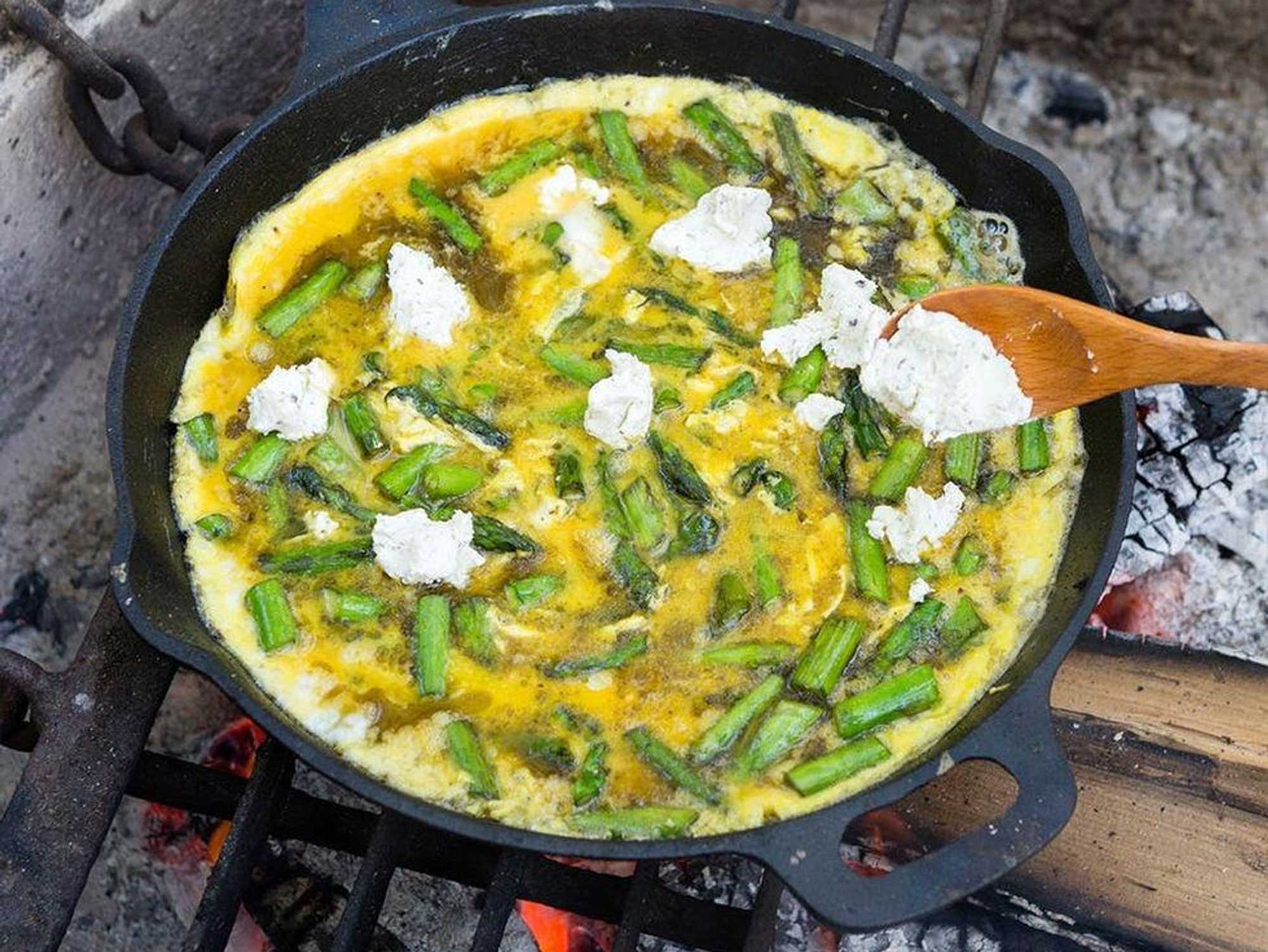 Asparagus and Goat Cheese Frittata
