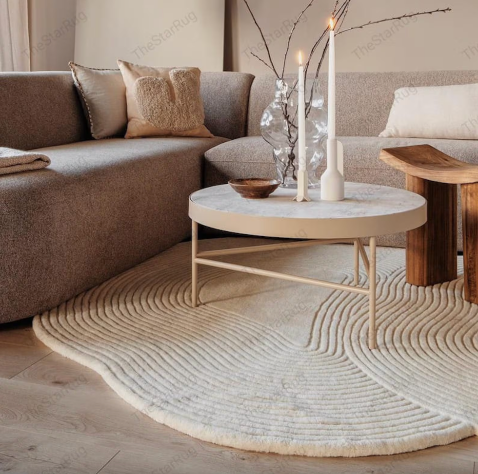 asymmetrical rug home decor trends