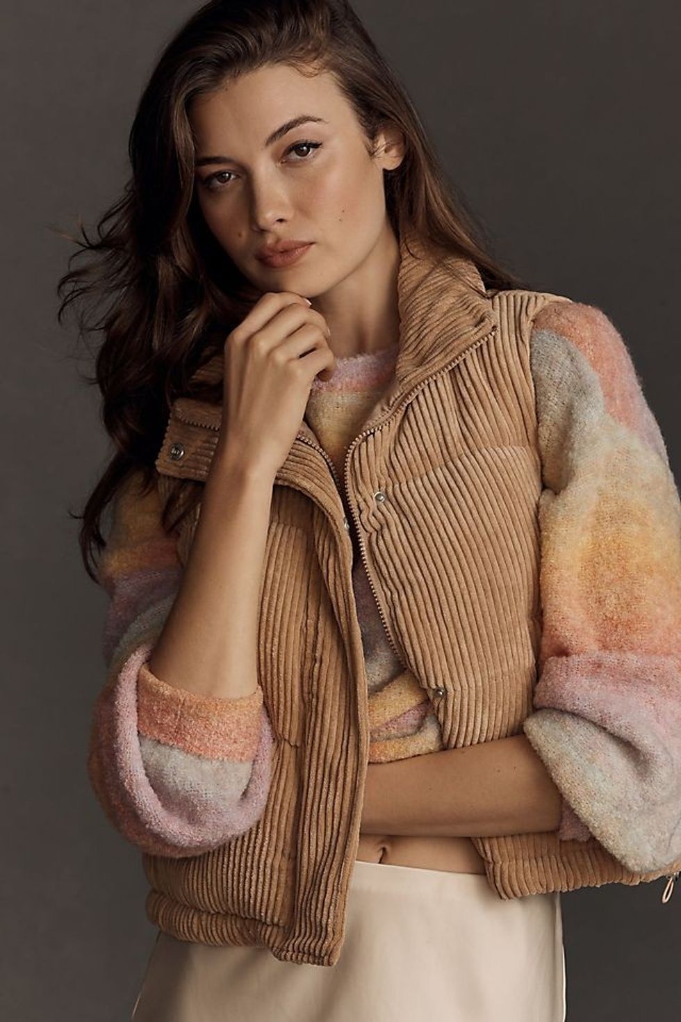 Avec Les Filles Corduroy Puffer Vest