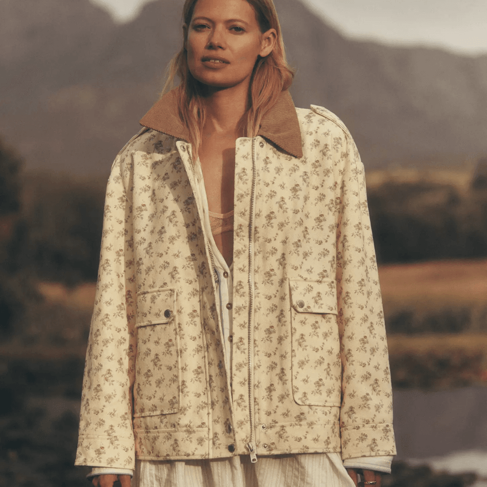 Avec Les Filles Floral Bomber Jacket