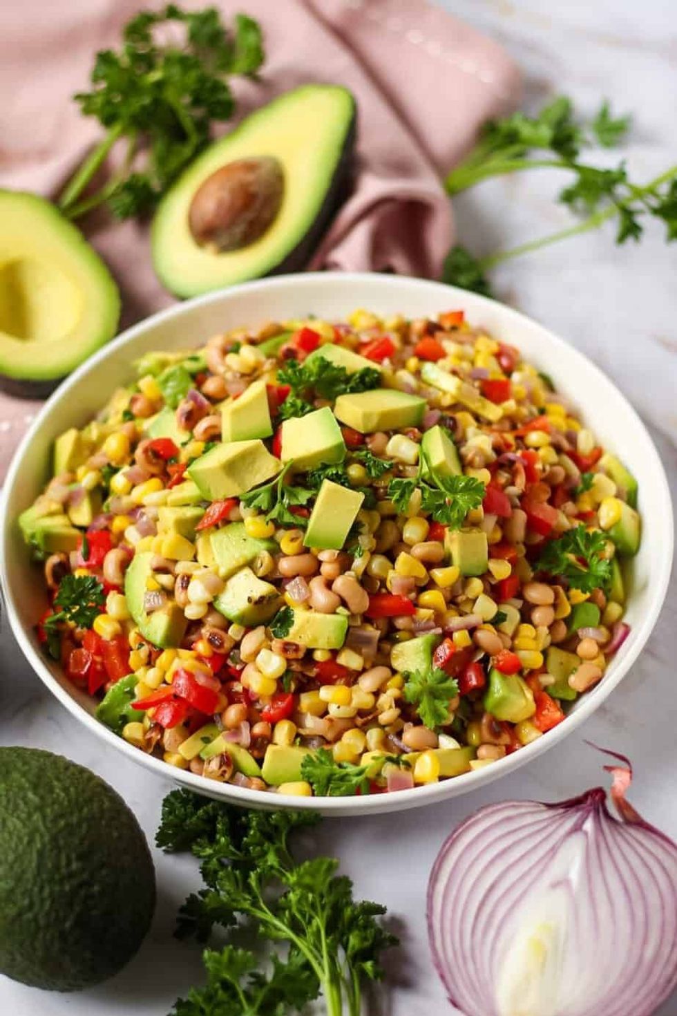 Avocado and Black-Eyed Pea Succotash