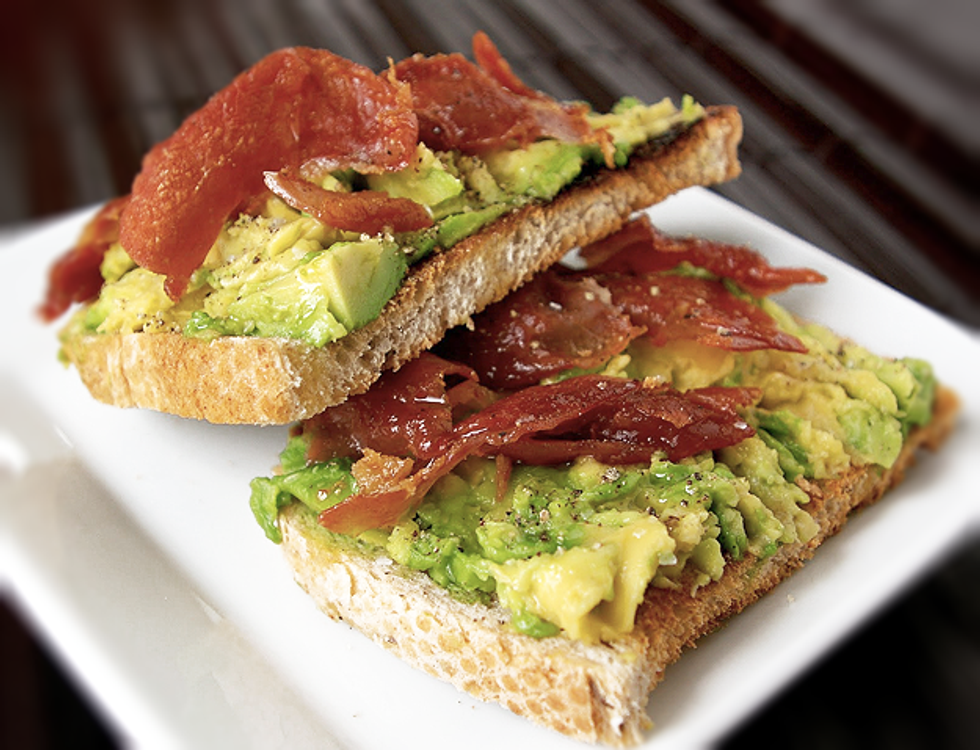 Avocado Toast With Crisped Prosciutto