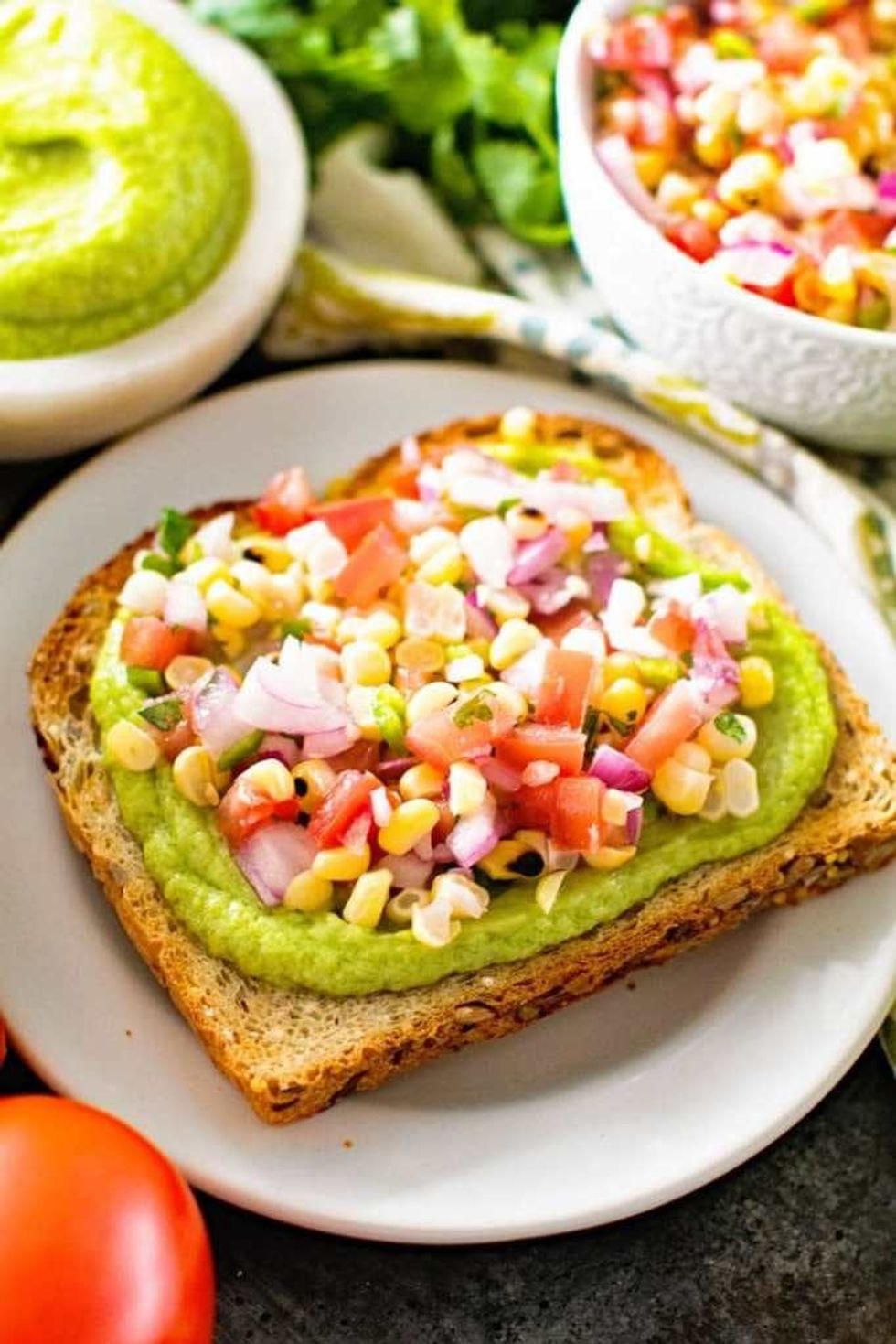 Avocado Toast With Grilled Corn Salsa