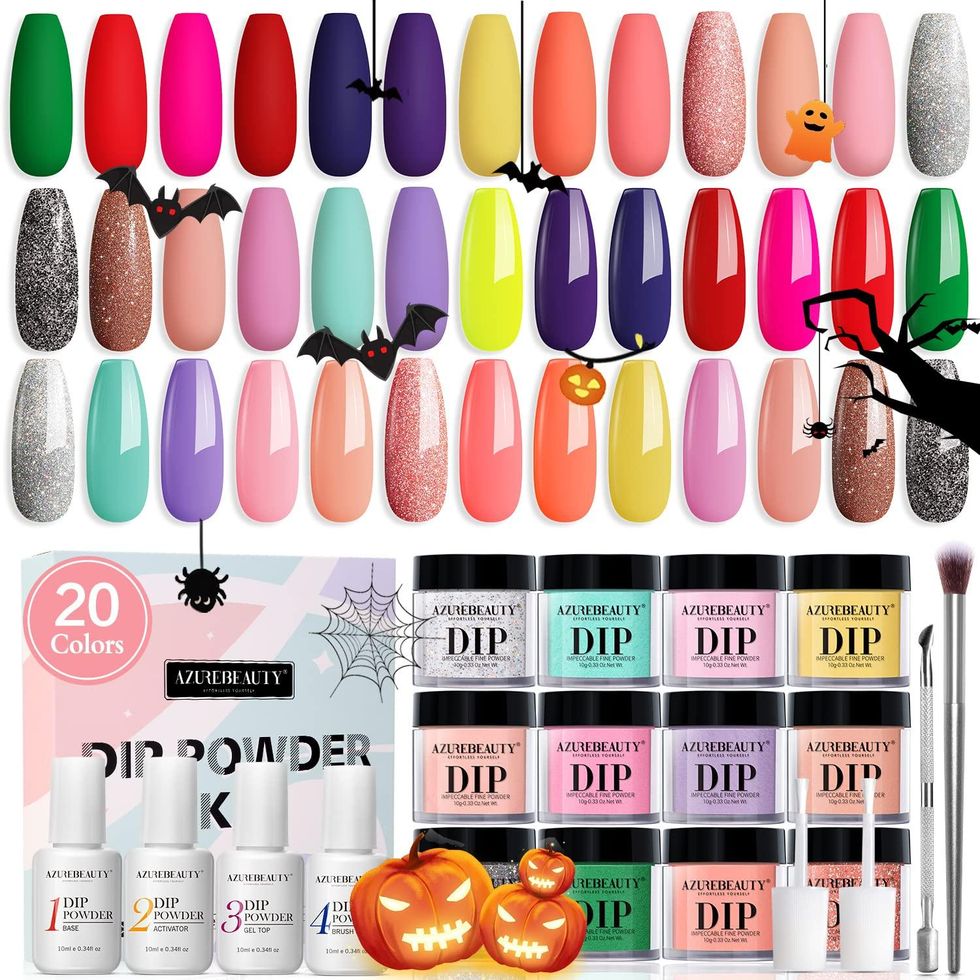AZUREBEAUTY 29 Pcs Dip Powder Nail Kit Starter