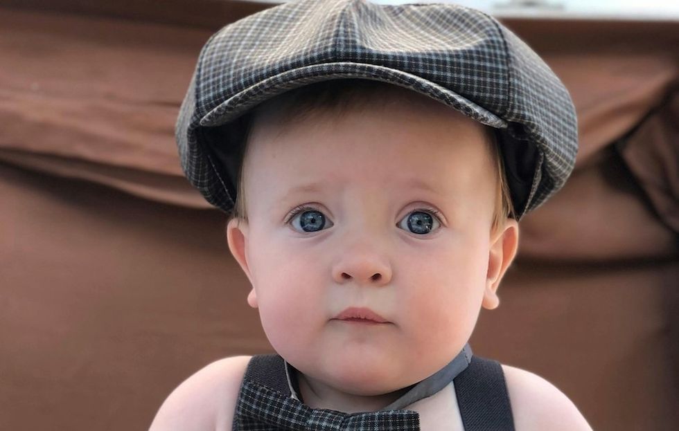 baby in a hat