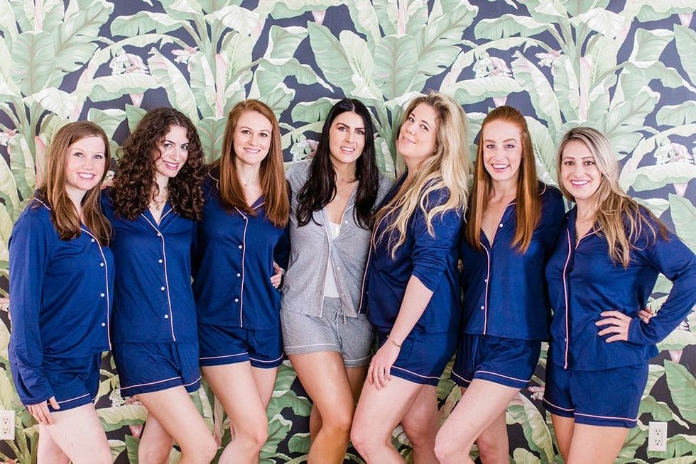 Bachelorette Attendees in pajamas