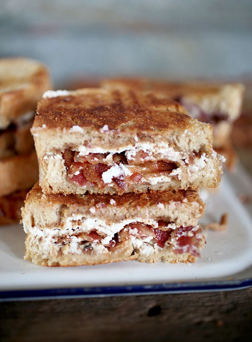 Bacon + Fig grilled cheese recipes