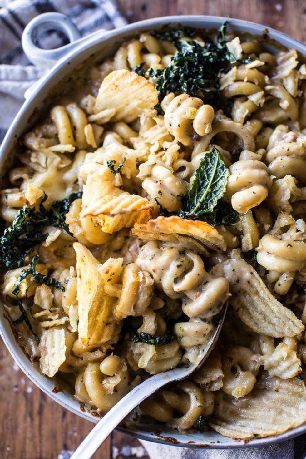 bacon, kale and potatoes macaroni and cheese recipe