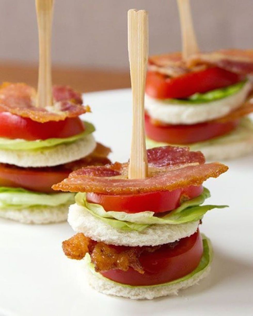 Bacon, Lettuce and Tomato Tea Sandwich