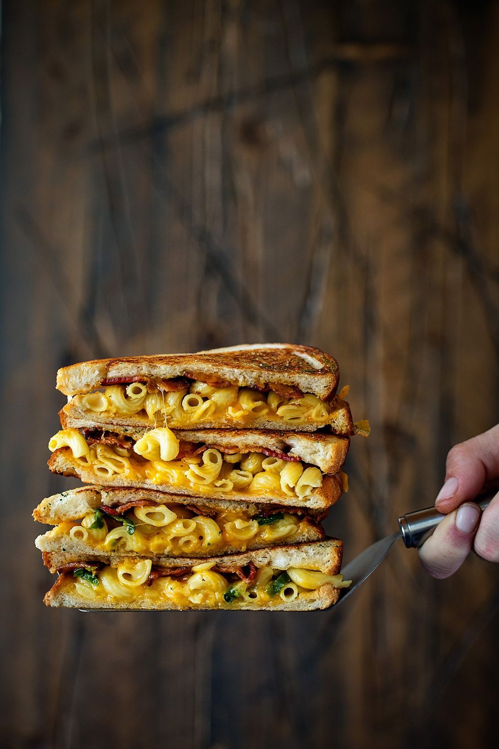 Bacon + Mac and Cheese Melt
