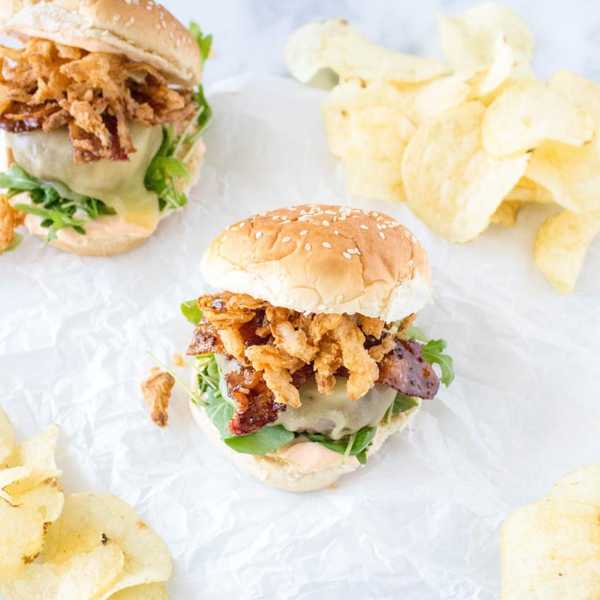 bacon, onions, sriracha aioli burger recipes