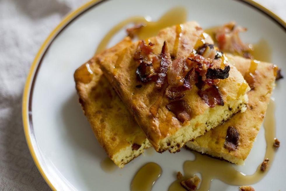 Bacon Sheet Pan Pancakes