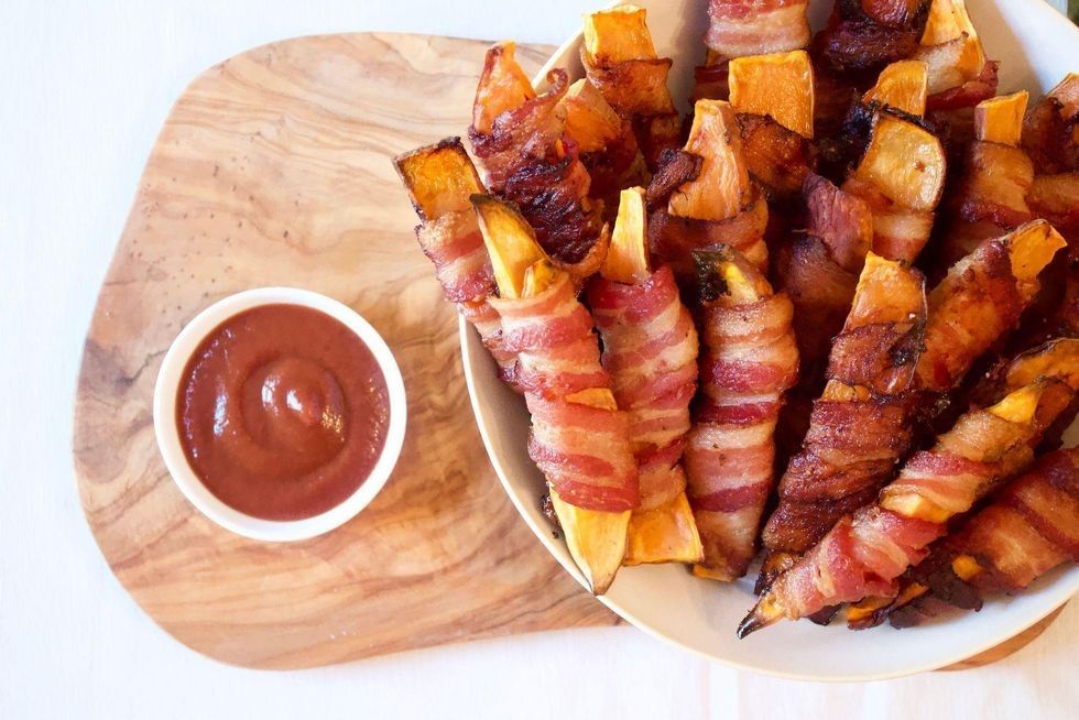bacon-wrapped sweet potatoes thanksgiving recipes