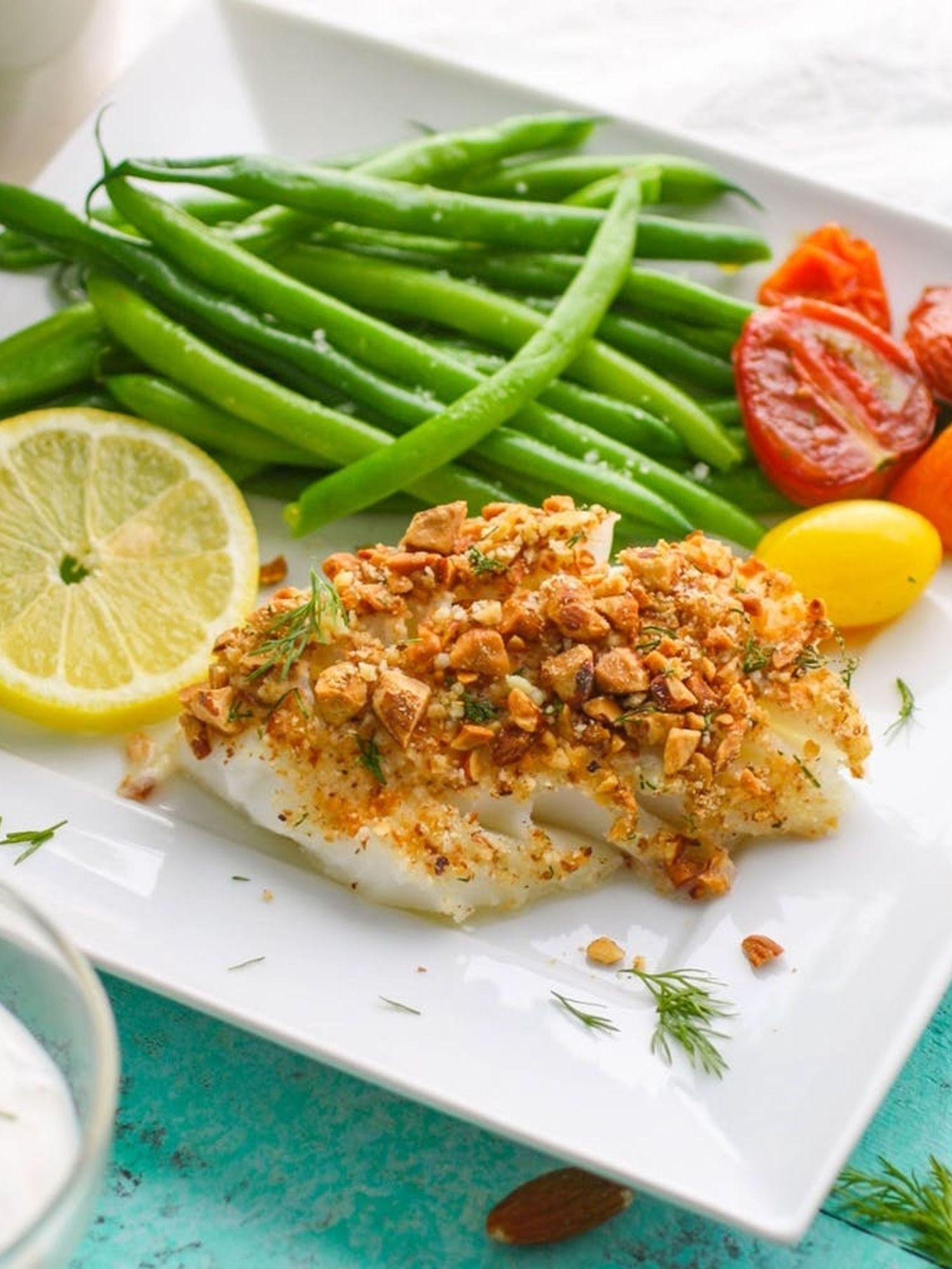 Baked Almond-Crusted Cod