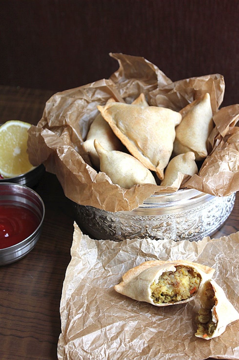 Baked Aloo Samosas