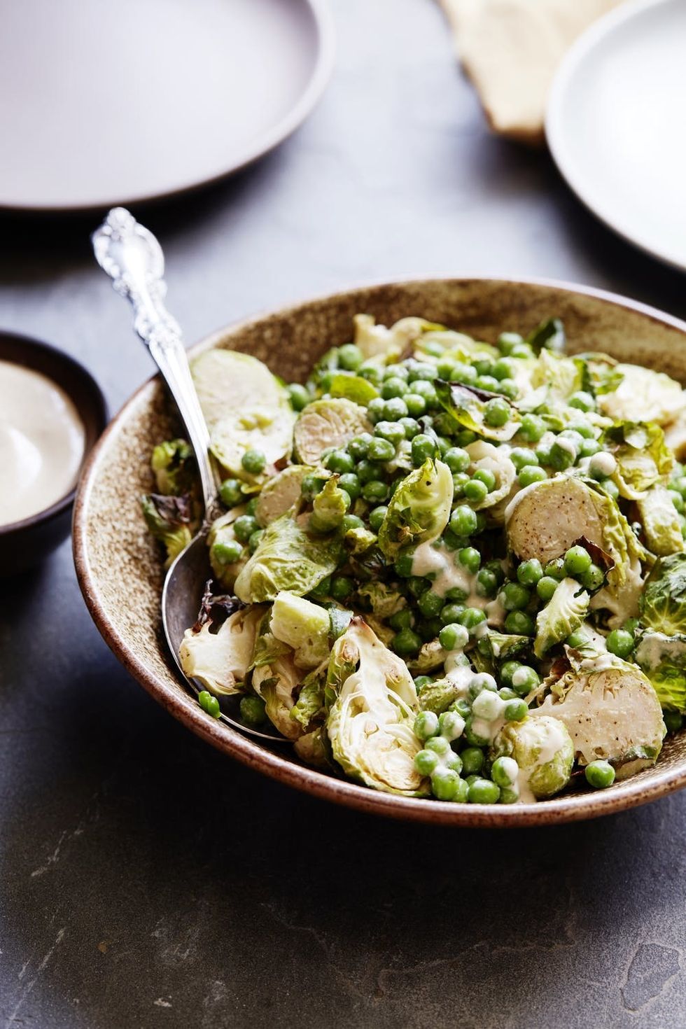 Baked Brussels Sprouts in Creamy Mustard Dressing Recipe