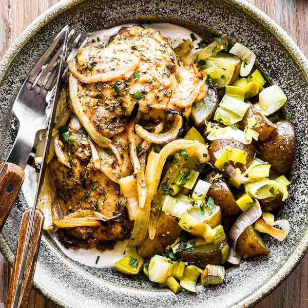 Baked Chicken And Leeks
