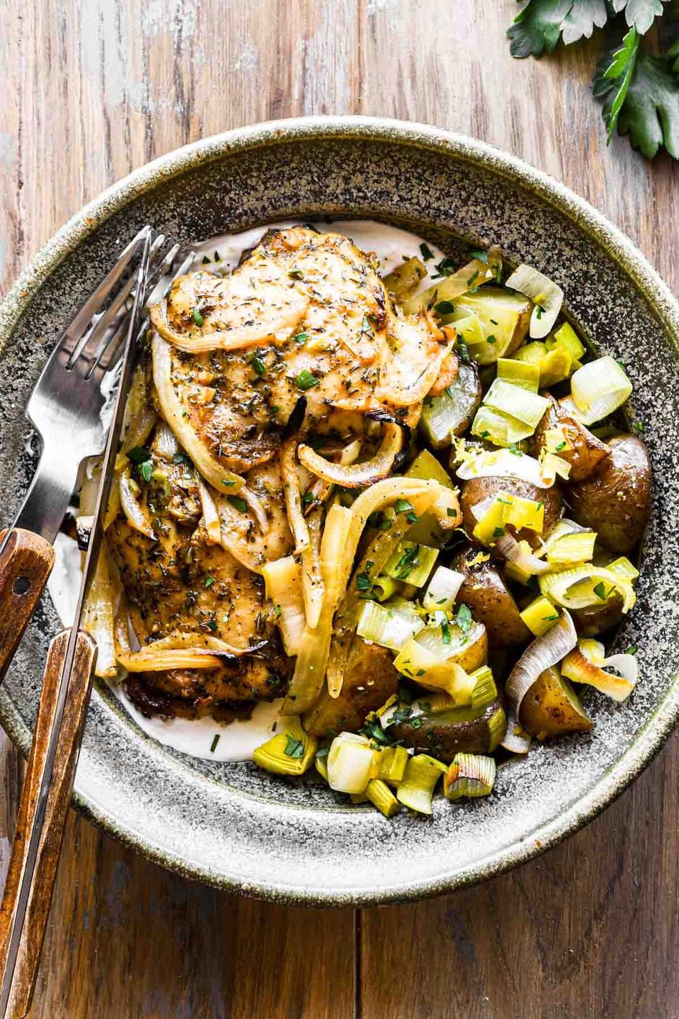 Baked Chicken And Leeks