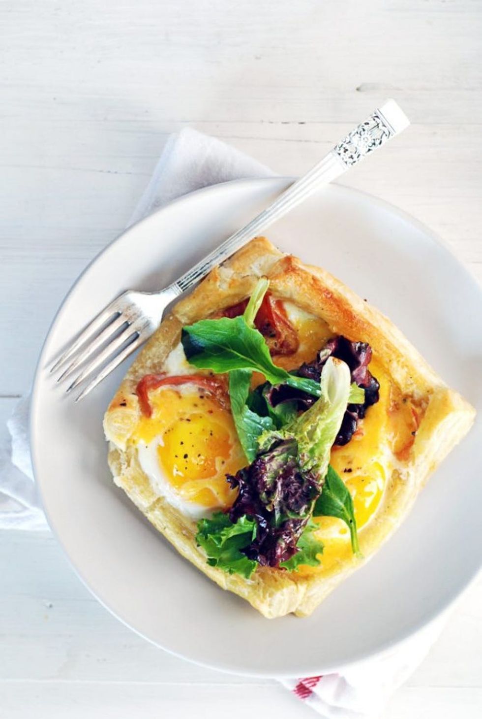 Baked Egg Breakfast Tarts With Prosciutto