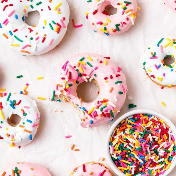 Baked Funfetti Donuts