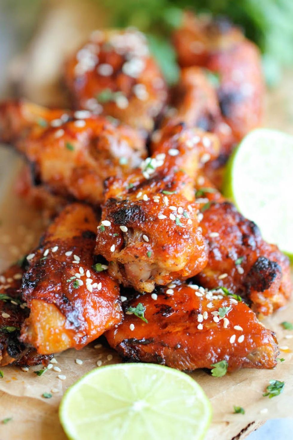 Baked Honey Sriracha Wings