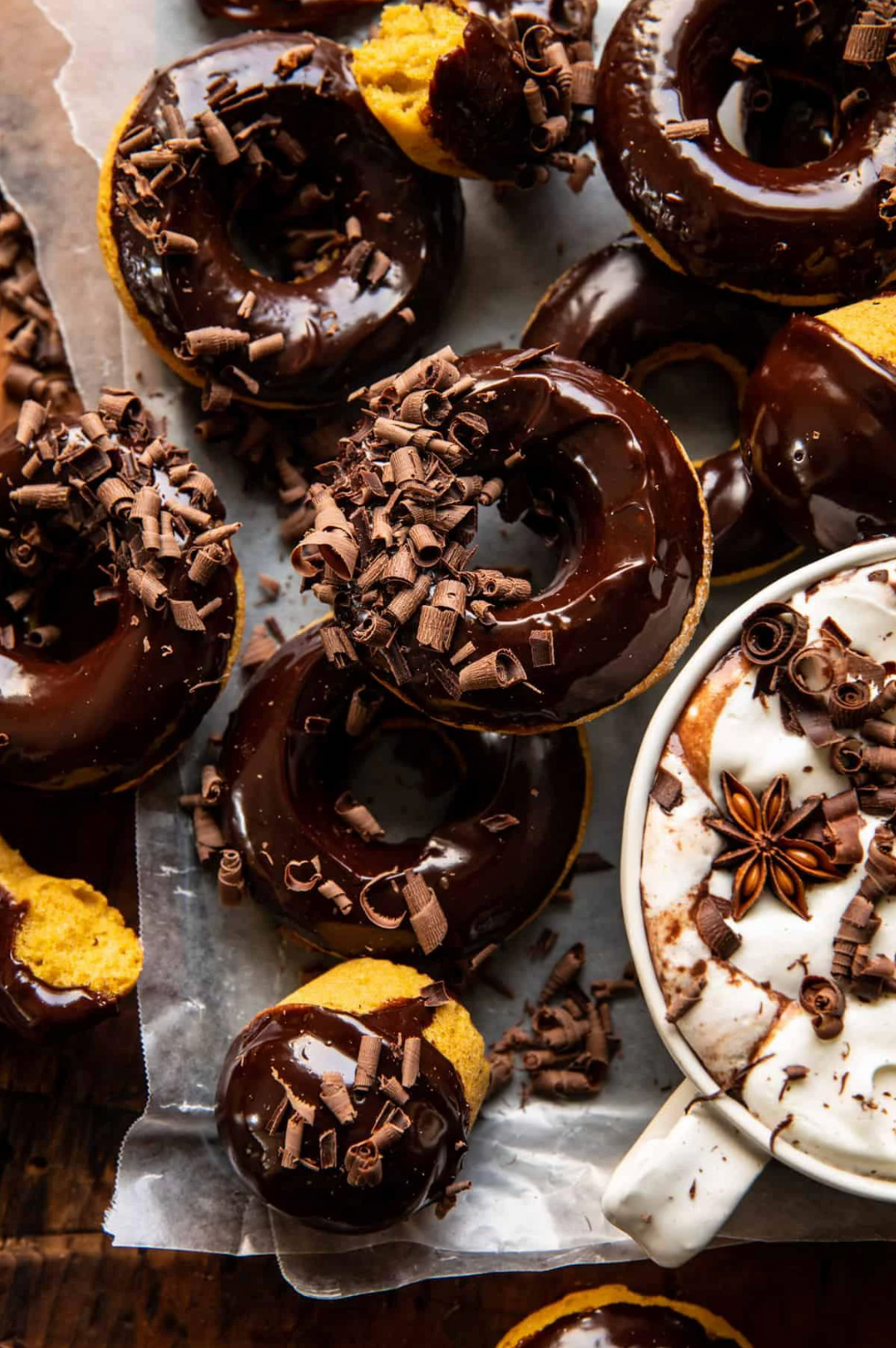 Baked Hot Chocolate Donuts