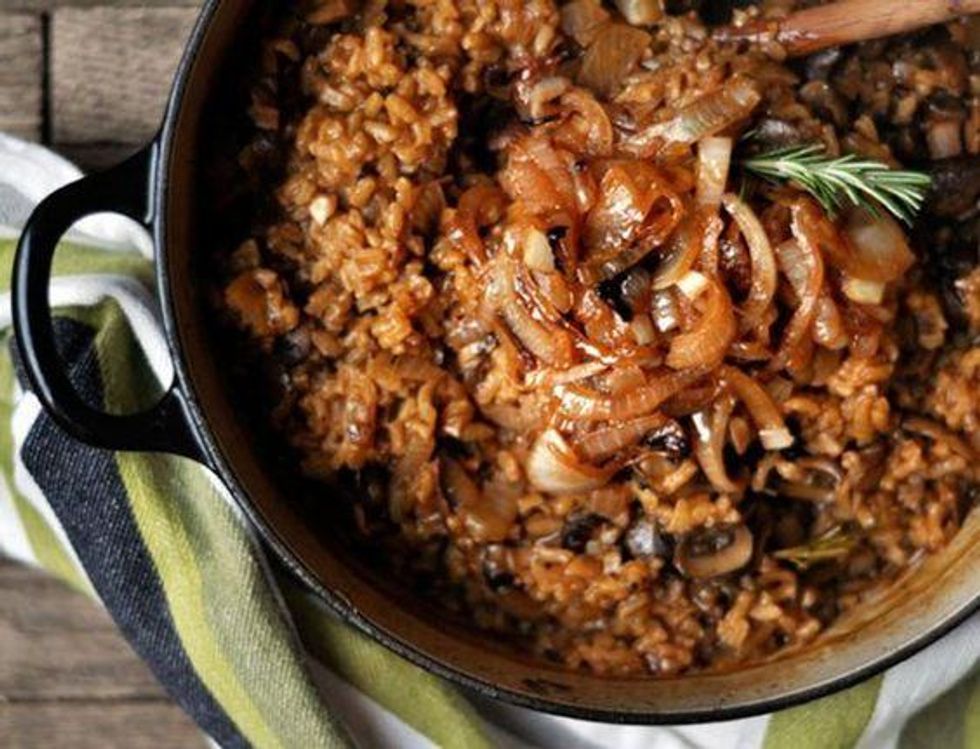 Baked Mushroom Risotto