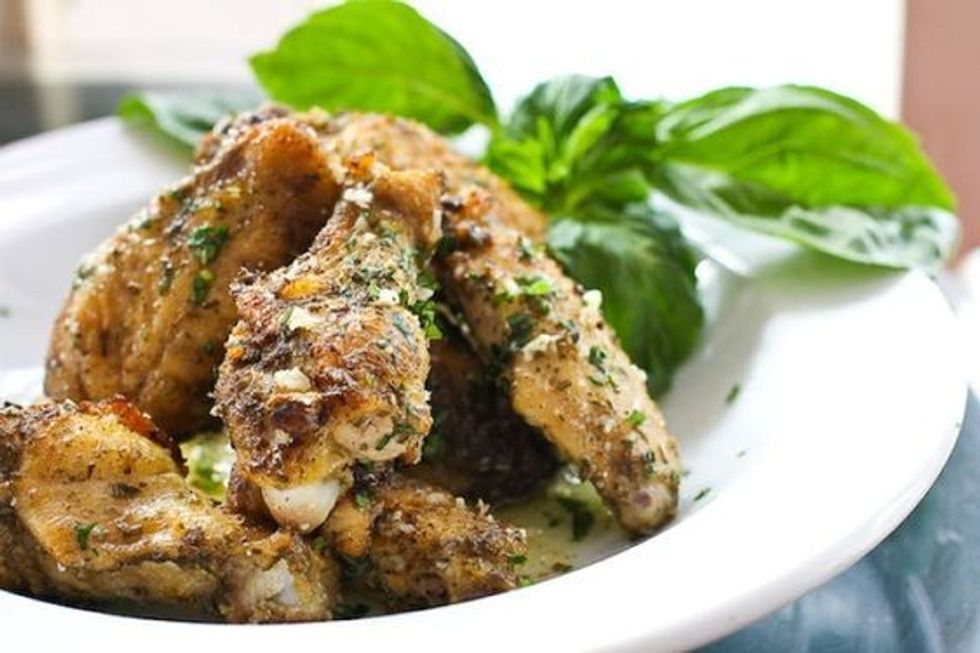 Baked Parmesan Garlic Chicken Wings